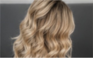 Glossy blonde hair after a conditioning treatment